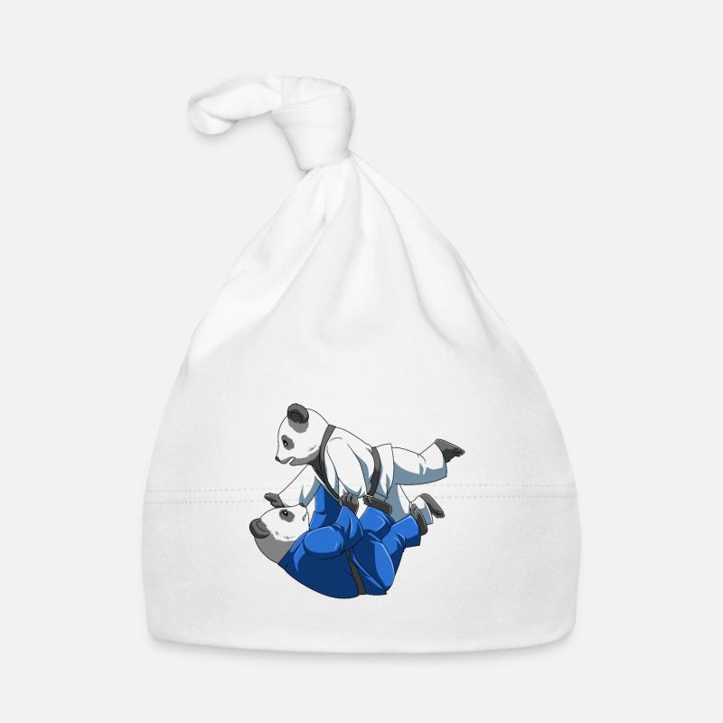 Pandabären beim BJJ Training Baby Bio-Mütze