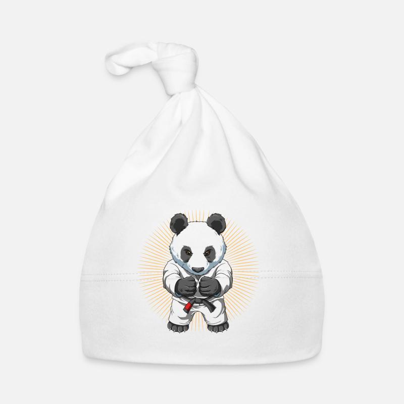 Panda bébé mignon dans BJJ G Bonnet bio Bébé