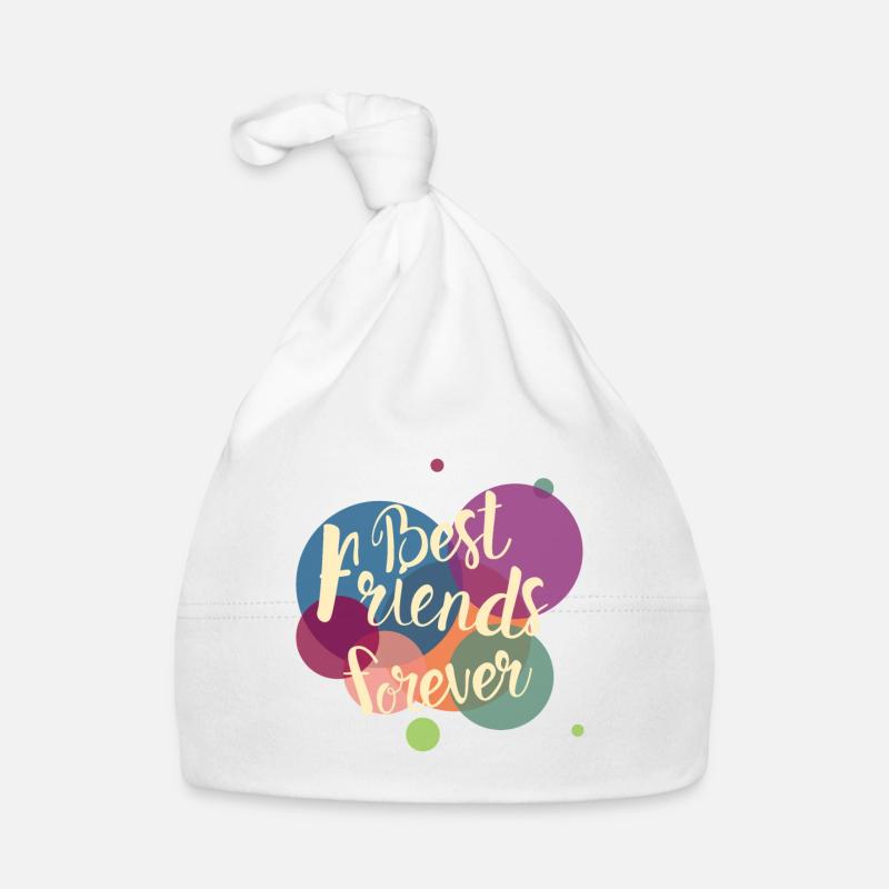Best Friends Forever - Bonnet bio Bébé - blanc