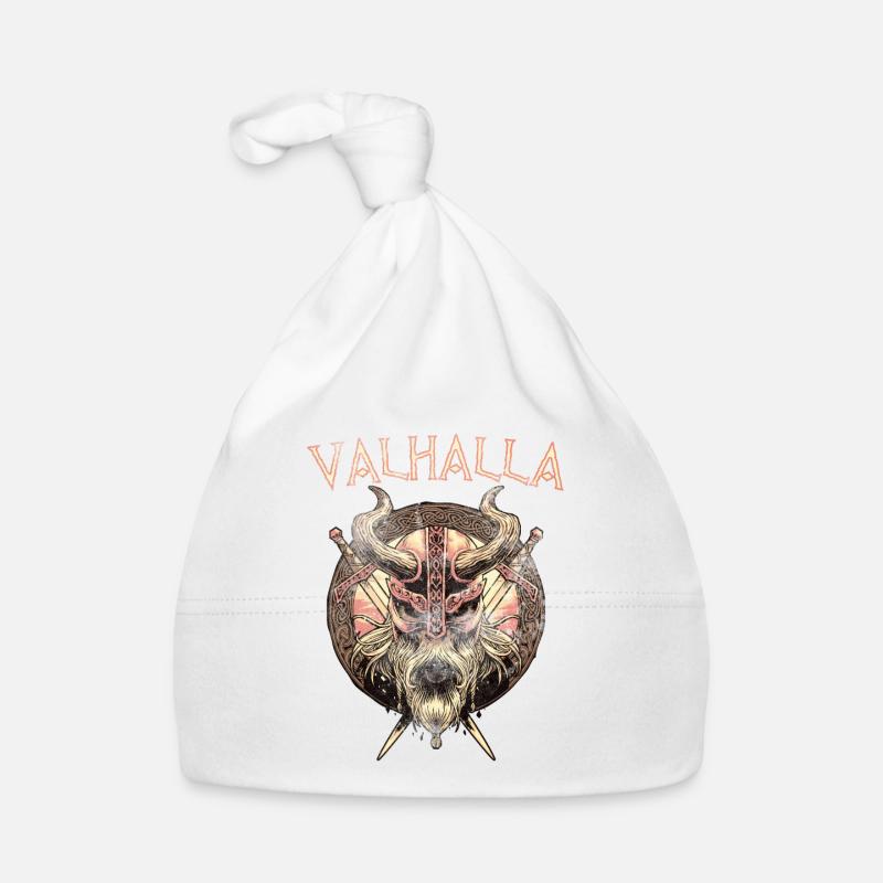 Wikinger Viking Valhalla Odin Thor Nordmann Skal Baby Bio-Mütze