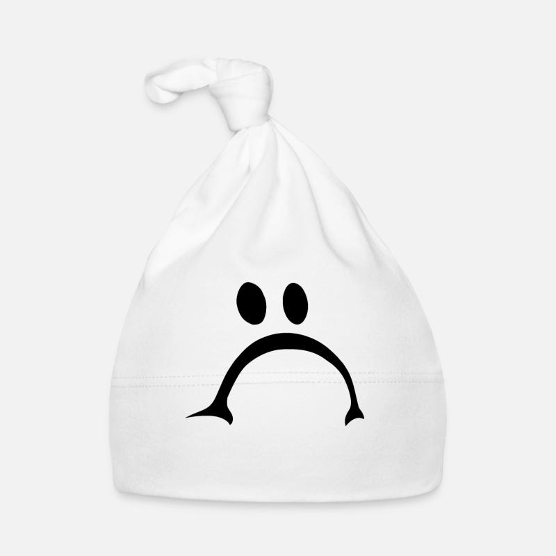Visage triste et offensé Bonnet bio Bébé