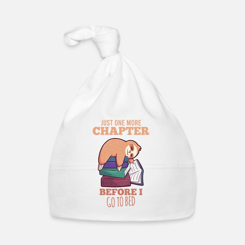 Cadeau livre Sloth One More Chapter Bonnet bio Bébé