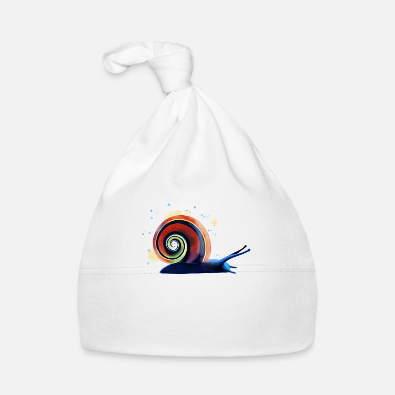 Escargot coloré Bonnet bio Bébé