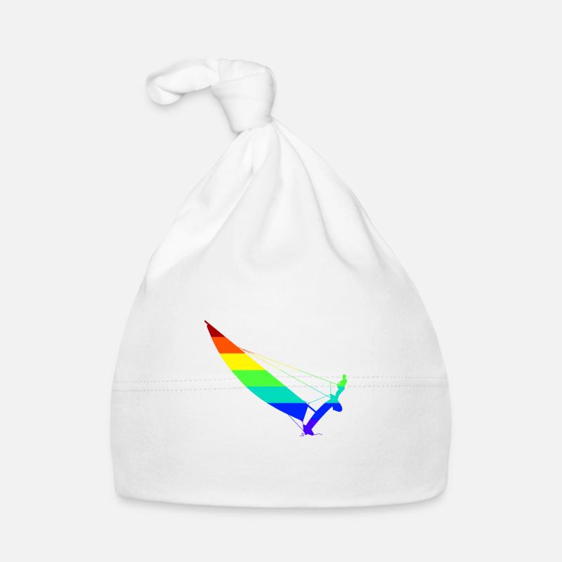 Catamaran en arc-en-ciel Bonnet bio Bébé