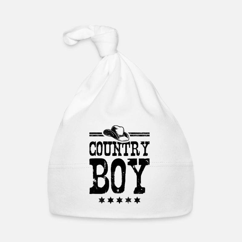 Country Boy - Bonnet bio Bébé - blanc