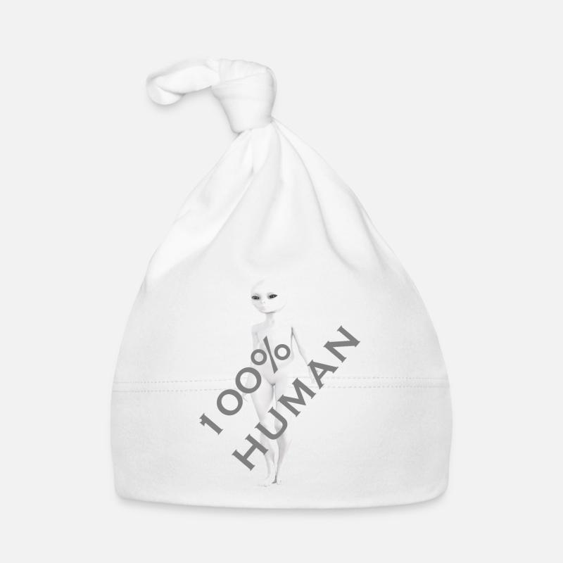 Reptiloid alien cool - Bonnet bio Bébé - blanc