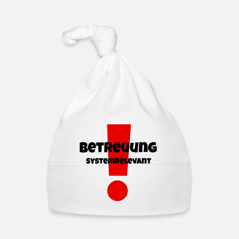 Betreuung systemrelevant Geschenkidee Pflege Baby Bio-Mütze