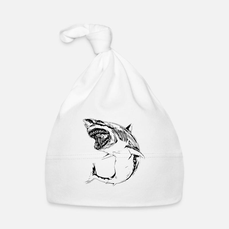 Shark Organic Baby Cap