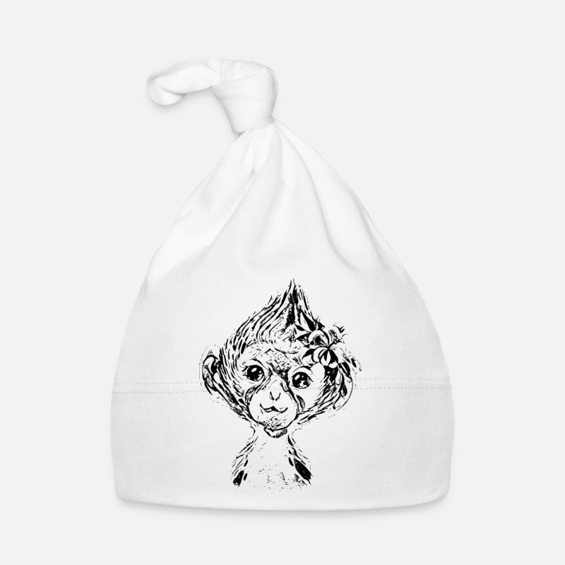 Affen Baby Bio-Mütze