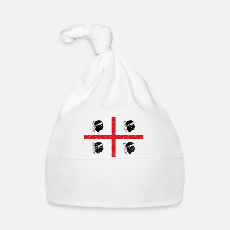 Sardaigne Sardaigne Drapeau sarde Sarde Italie Bonnet bio Bébé