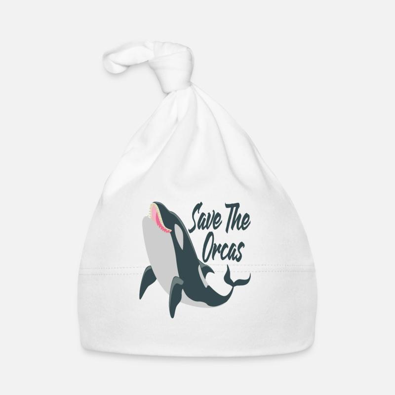 Save The Orcas Schwertwal Wal Killerwal Geschenk Baby Bio-Mütze