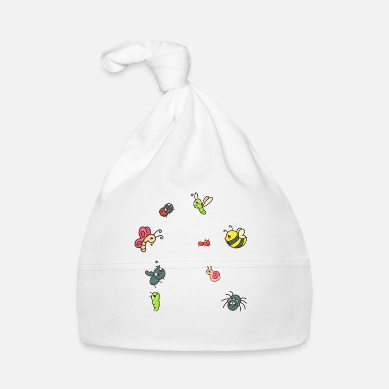 Insecte drôle Insecte facilement distrait par les insectes Bonnet bio Bébé