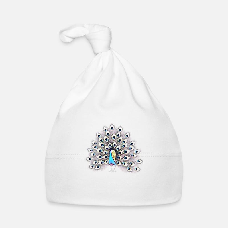 peacock Organic Baby Cap