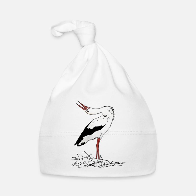 Storch Baby Bio-Mütze