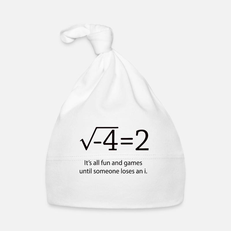 mathématiques - Bonnet bio Bébé - blanc