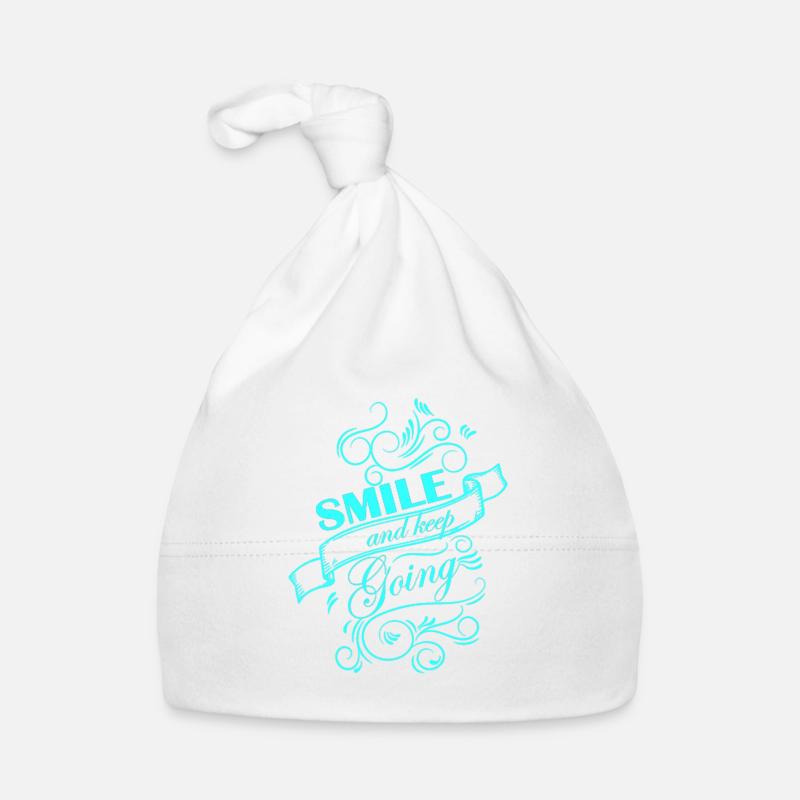 Smile and keep going Baby Bio-Mütze