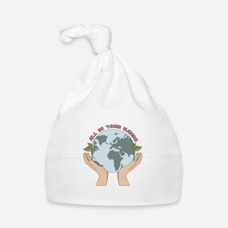 Save the Earth Planet gift idea Organic Baby Cap