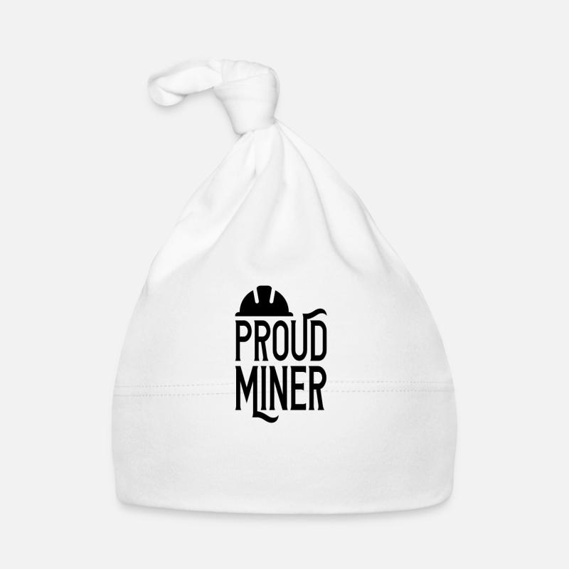 Mineur mineur mineur mineur mine - Bonnet bio Bébé - blanc