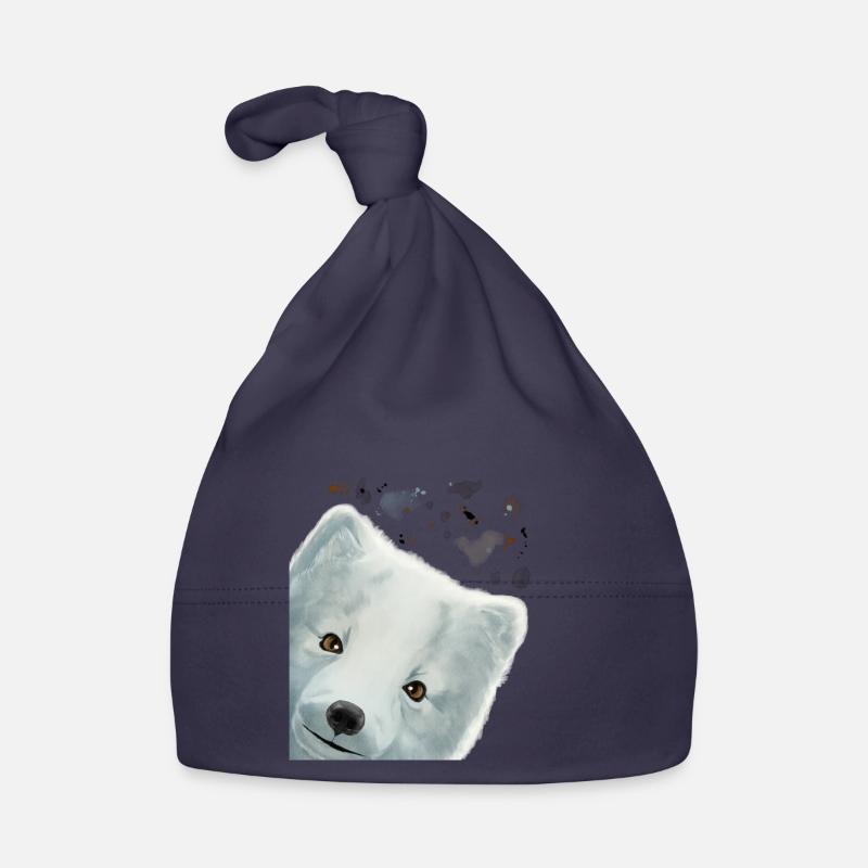Neugieriger Polarfuchs Baby Bio-Mütze