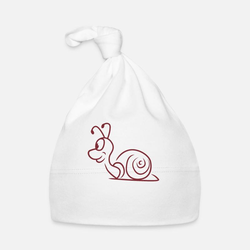 Cute snail shell snail gift Organic Baby Cap