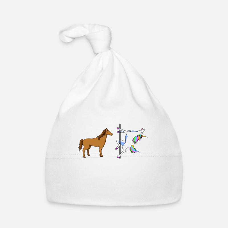 Pferd Und Einhorn, Die Pole Tanzen Baby Bio-Mütze
