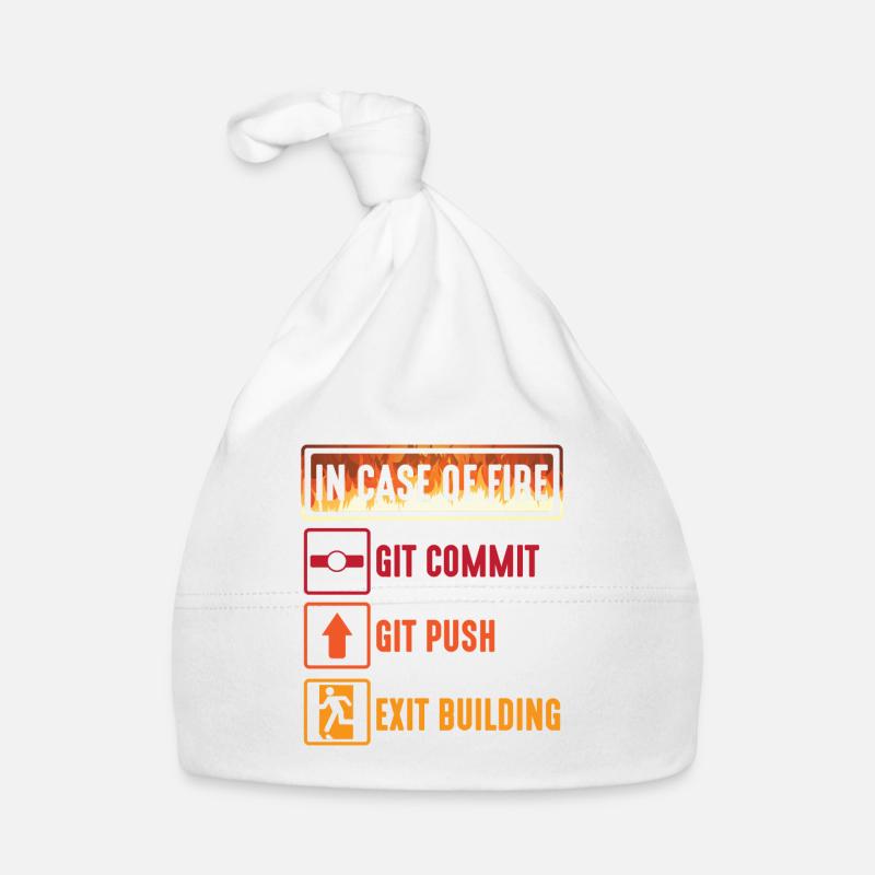 Git commit git push programmer IT spécialiste en informatique Bonnet bio Bébé