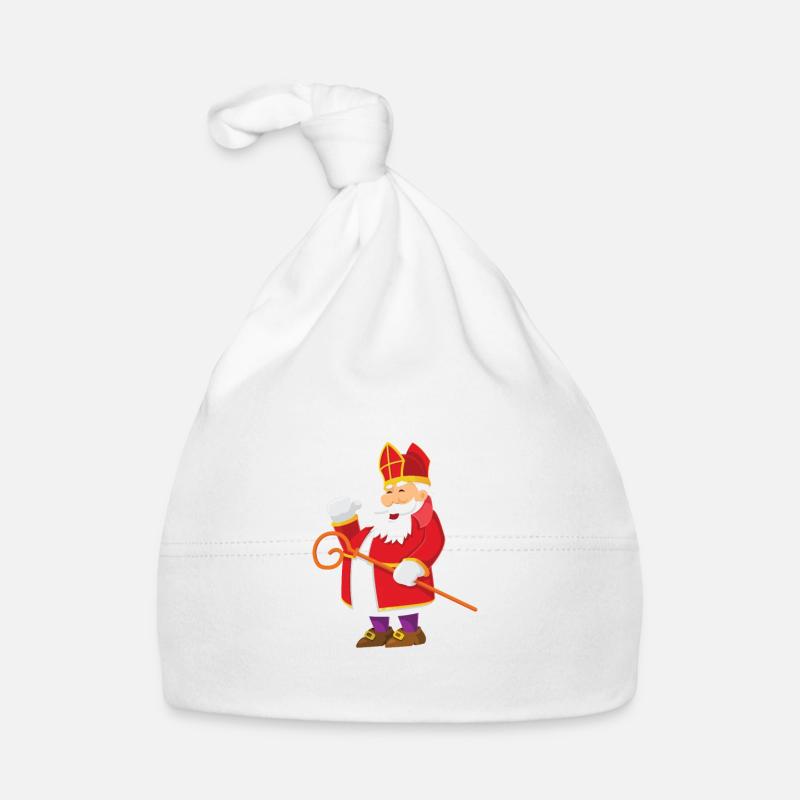 Impression de cadeau de Noël néerlandais Sinterklaas Komt Aan Bonnet bio Bébé