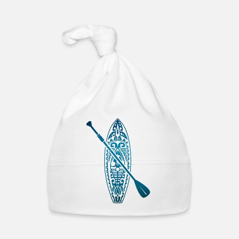 Stand Up Paddle Hawaï - Bonnet bio Bébé - blanc