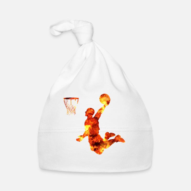 Basketball dunking gift basketball player Organic Baby Cap