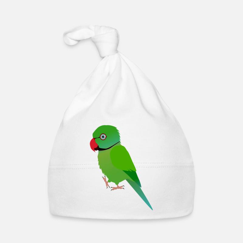 Cute pet parakeet Organic Baby Cap