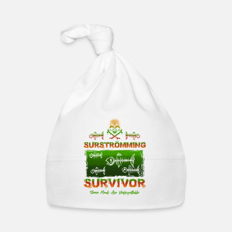 Surströmming Survivor Tshirt Baby Bio-Mütze