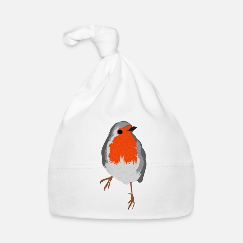Rotkehlchen Baby Bio-Mütze