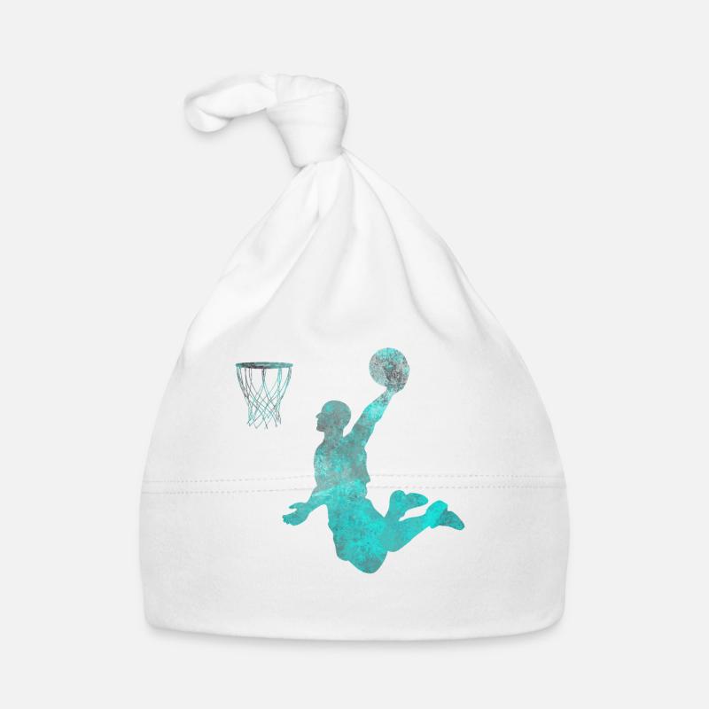 Basketball dunking gift basketball player Organic Baby Cap