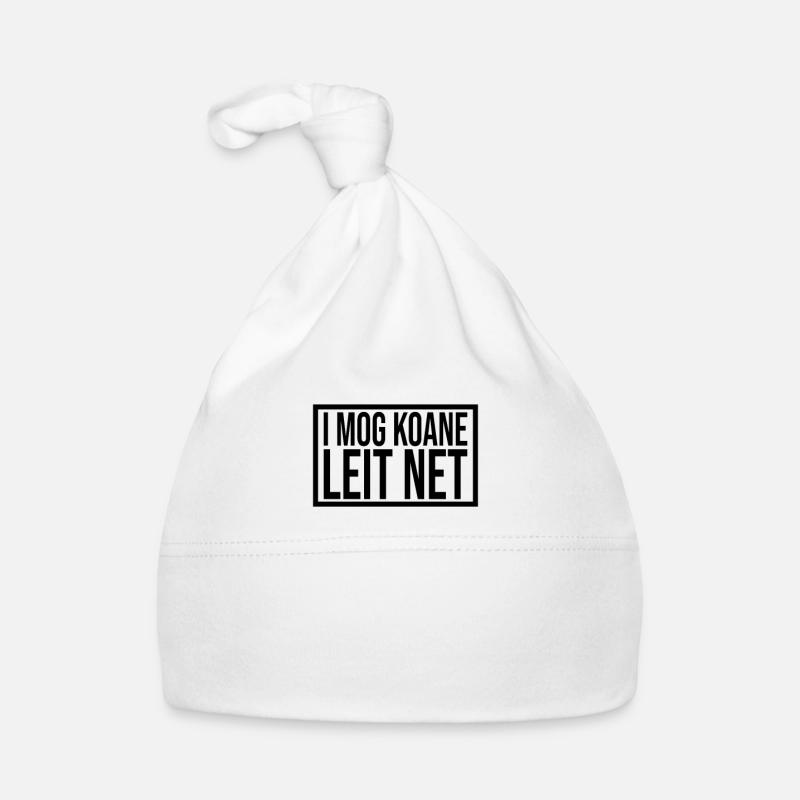 I mog koane leit net Ich hasse Menschen Baby Bio-Mütze