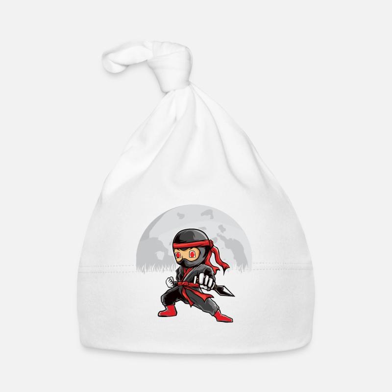 Ninja World - Bonnet bio Bébé - blanc