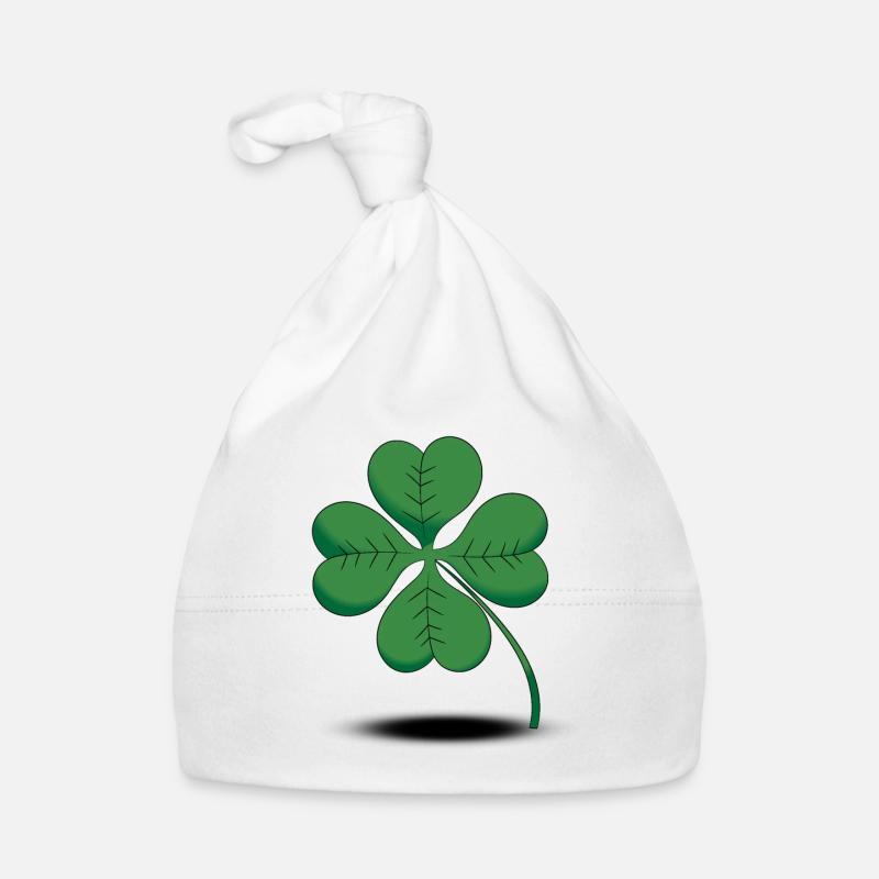 Four-leaf clover luck lucky charm 4 Organic Baby Cap