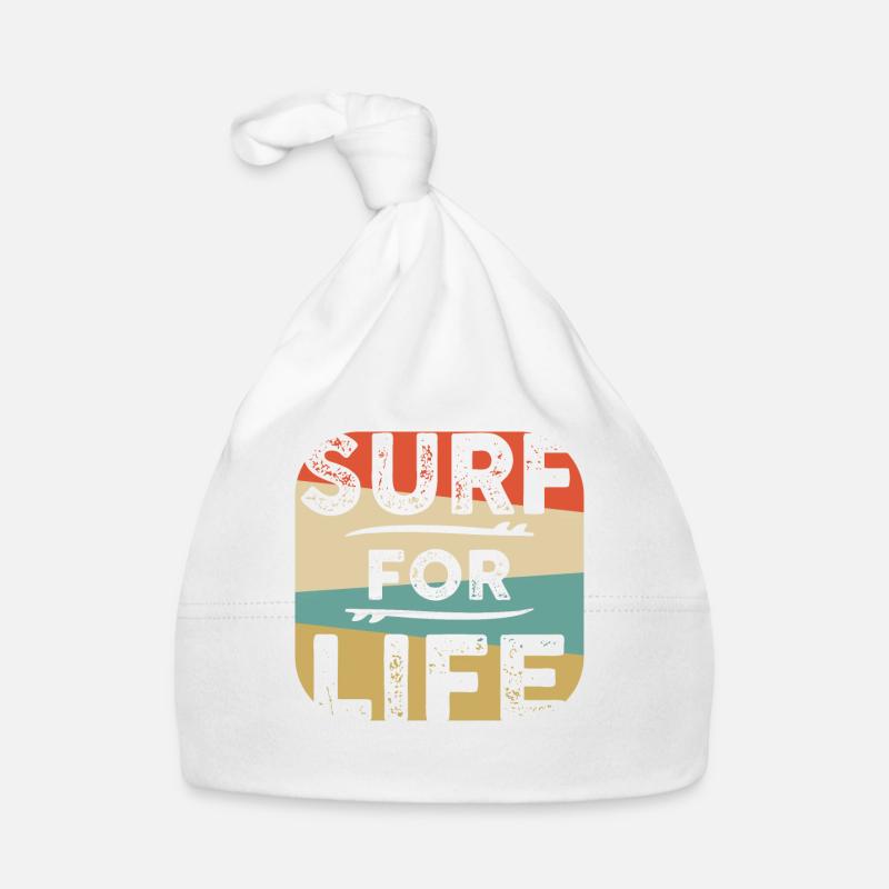 Surf surfeur surfboard surf pour la vie Bonnet bio Bébé