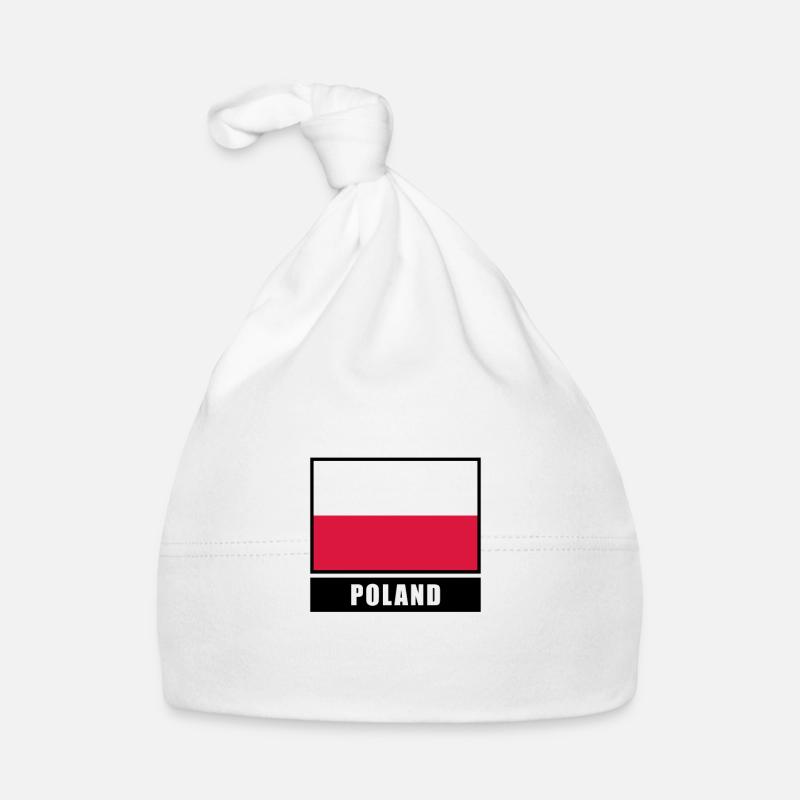 Pologne drapeau polonais Drapeau Bonnet bio Bébé