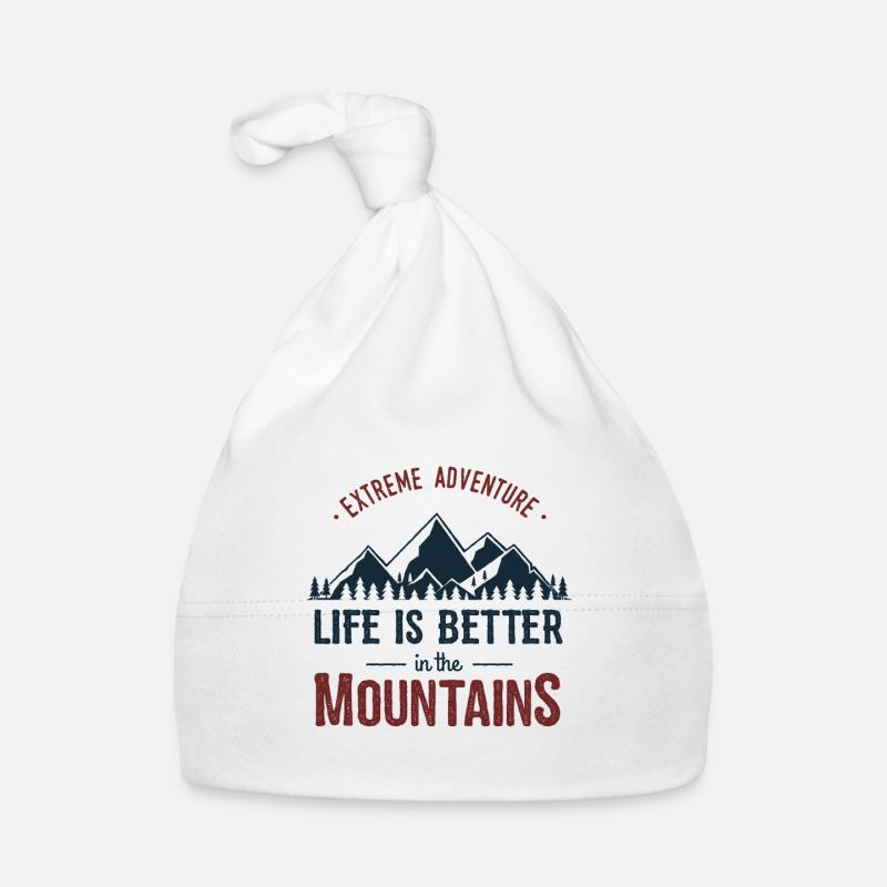 mountains Organic Baby Cap