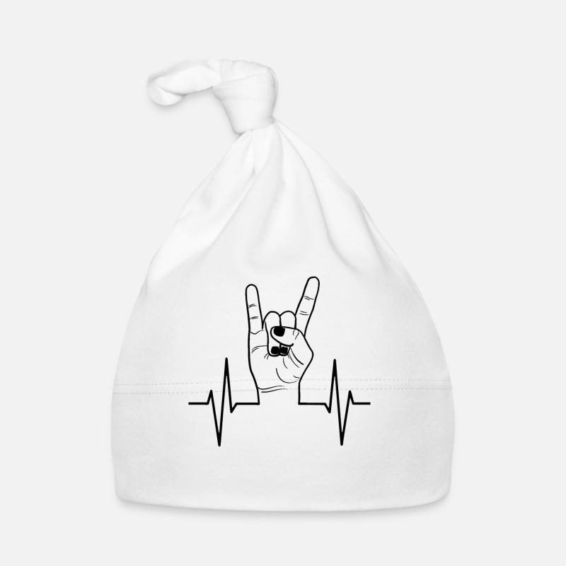 Signe de la main de la main de pouls Bonnet bio Bébé