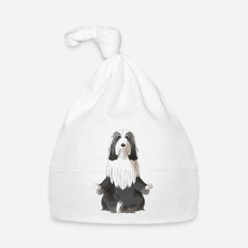Bearded Collie chien méditation Bonnet bio Bébé