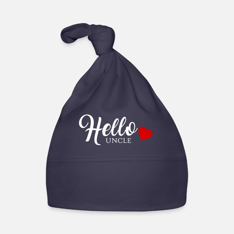 Hello Uncle Babystrampler Onkel Geschenk Baby Bio-Mütze
