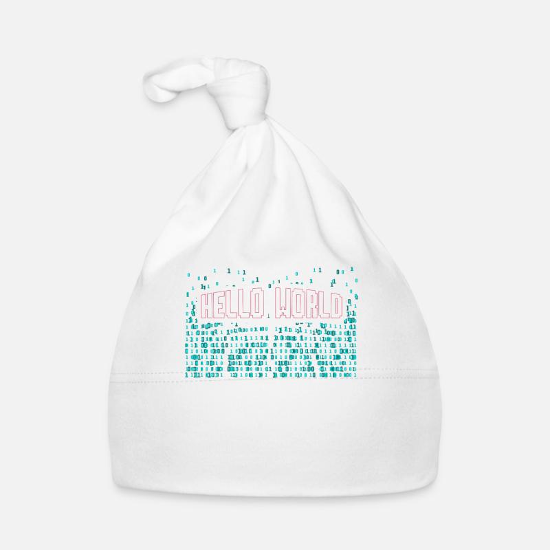 Hello World Computer Scientist Gift Baby Bio-Mütze