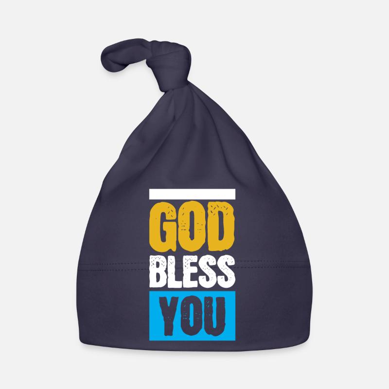 Que Dieu te bénisse Bonnet bio Bébé