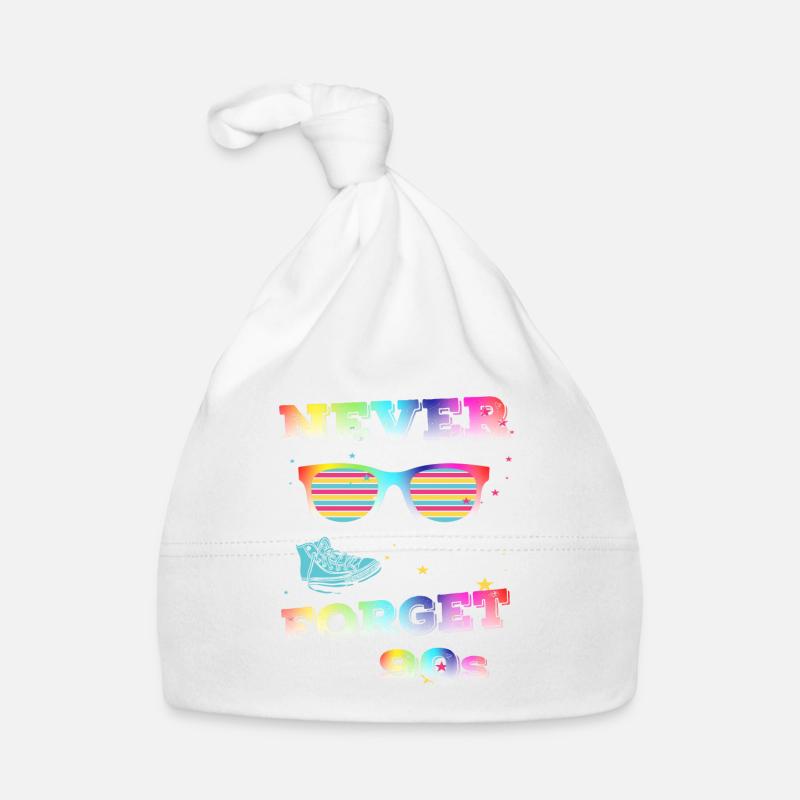 never forget the 90s nineties retro Organic Baby Cap