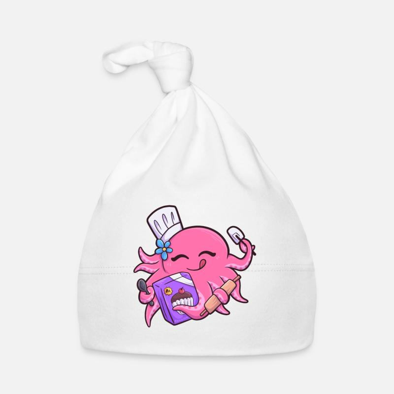 Octopus Cooking Kitchen Octopus Octopus Organic Baby Cap