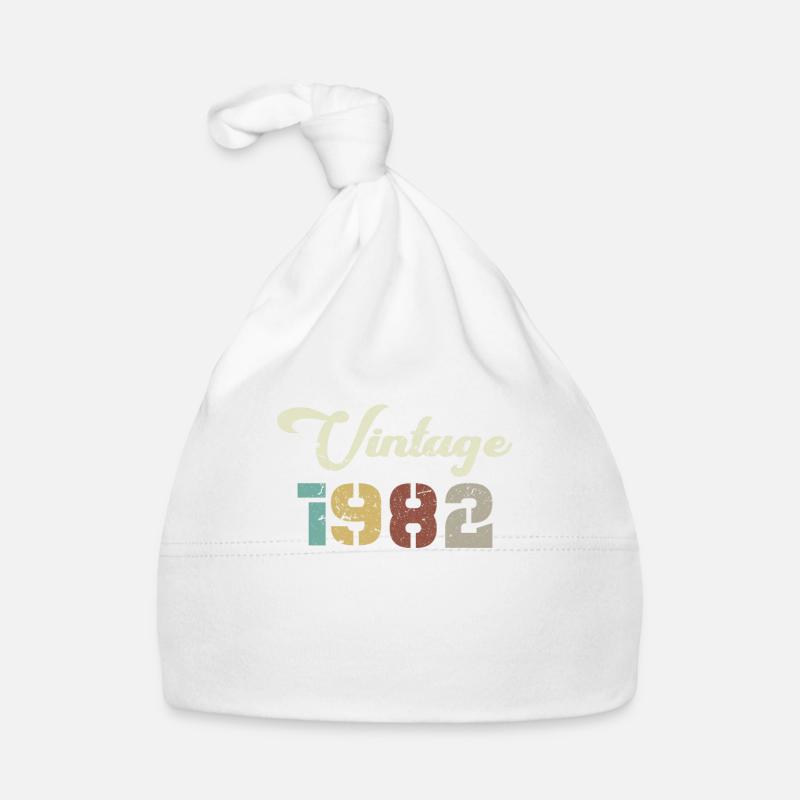 Geboren 1982 Geburtstagsgeschenk Vintage 1982 Baby Bio-Mütze
