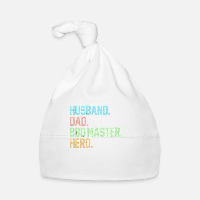 Husband Dad BBQ Master Hero Grilling Dad Dad Organic Baby Cap