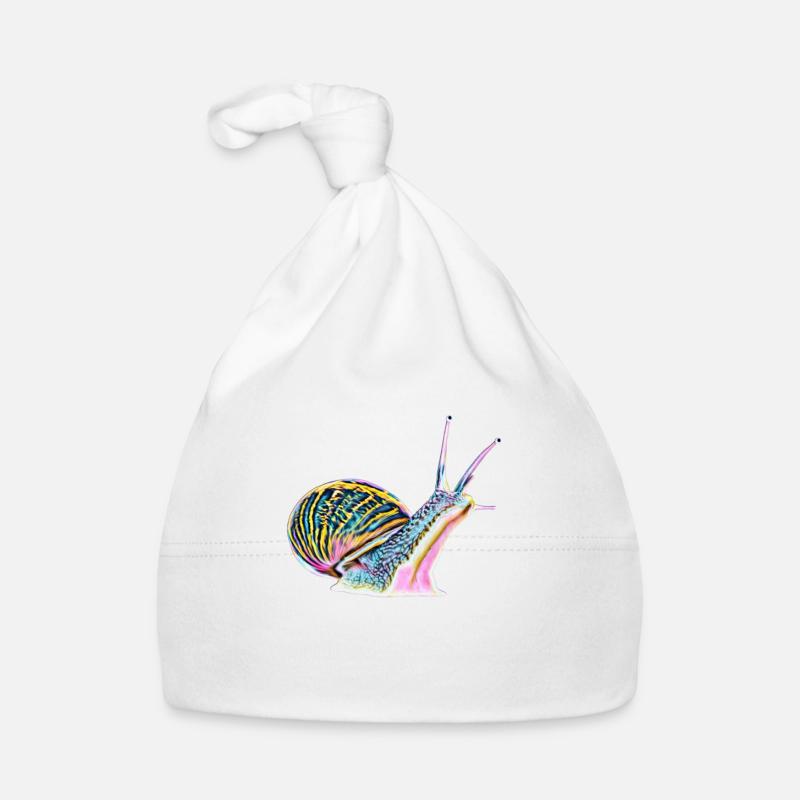 slug - Organic Baby Cap - white
