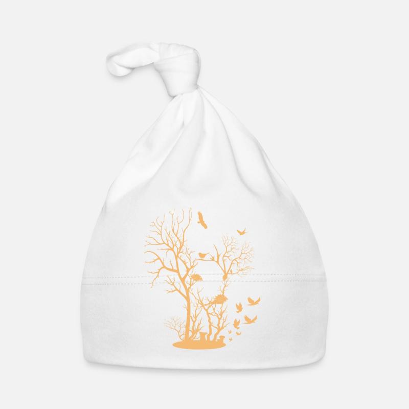 Bird Deer Forest nature lover gift Organic Baby Cap